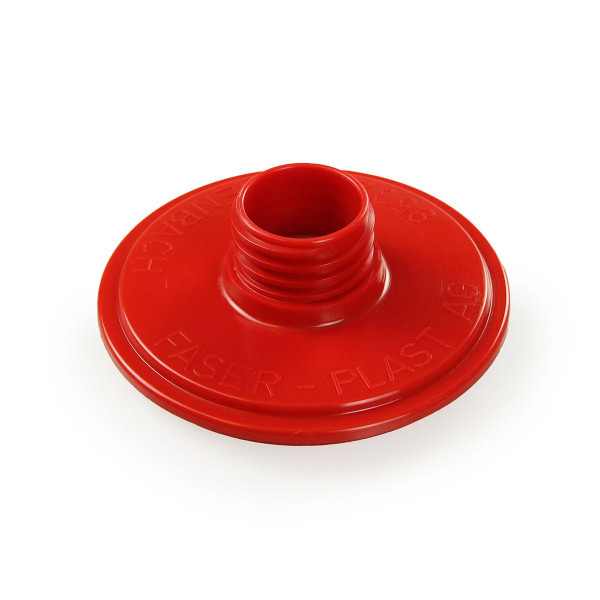 Deckel zu FP-Getränkefass, aus PE-HD, rot, 130 mm