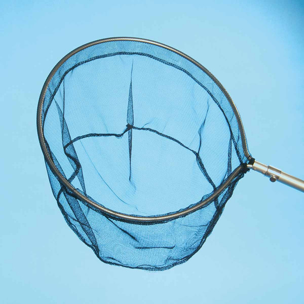 Fischkescher gross, mit Teleskopstiel, D 380 mm, 1130 x 1800 mm