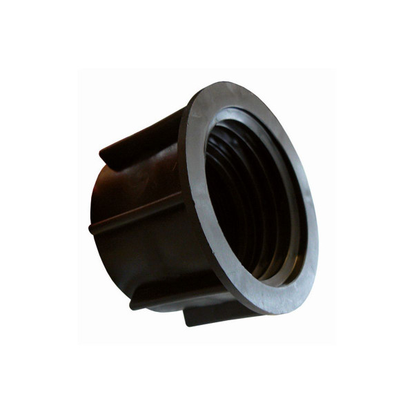 Adapter zu IBC Container, aus Kunststoff, schwarz, S60 x 6 IG - IG 2'