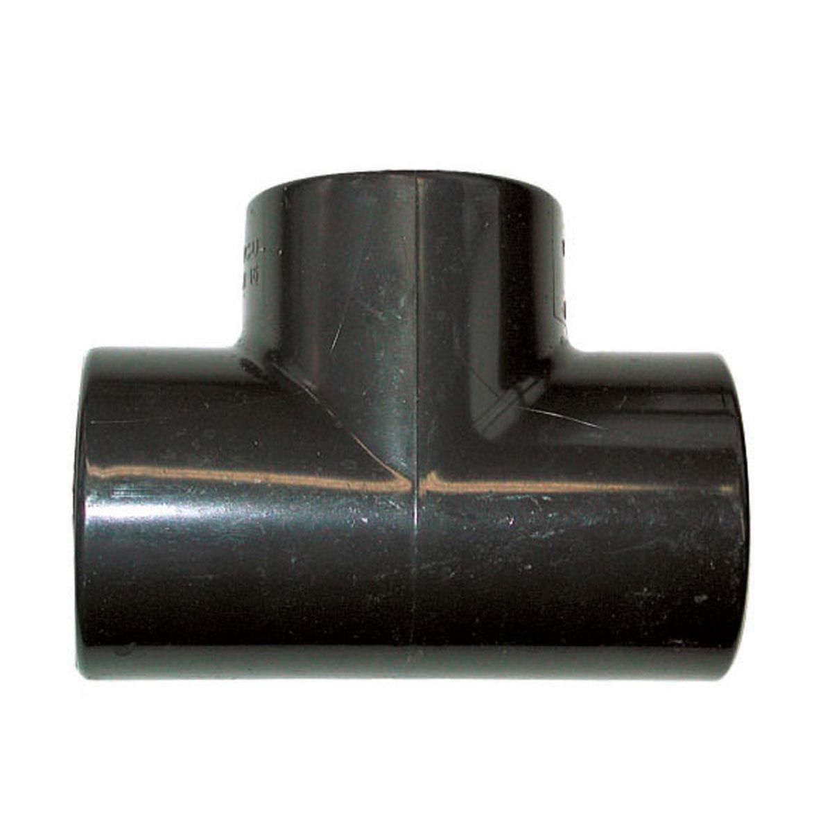 T-Stück 90° zum Kleben, aus PVC, grau, d 16 mm, PN 16 T-Stück 90° zum Kleben, aus PVC, grau, d 16 mm, PN 16
