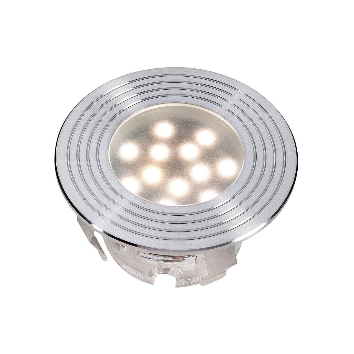 Einbauleuchte Doba R2, aus Edelstahl, 1 W LED, warm weiss, 12 V, 45 x 75 mm Einbauleuchte Doba R2, aus Edelstahl, 1 W LED, warm weiss, 12 V, 45 x 75 mm