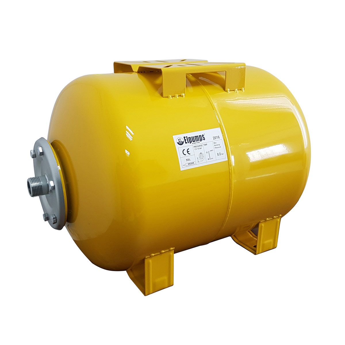 Expansionsgefäss, Stahlblech lackiert, gelb, 50 l, 1' AG Expansionsgefäss, Stahlblech lackiert, gelb, 50 l, 1' AG