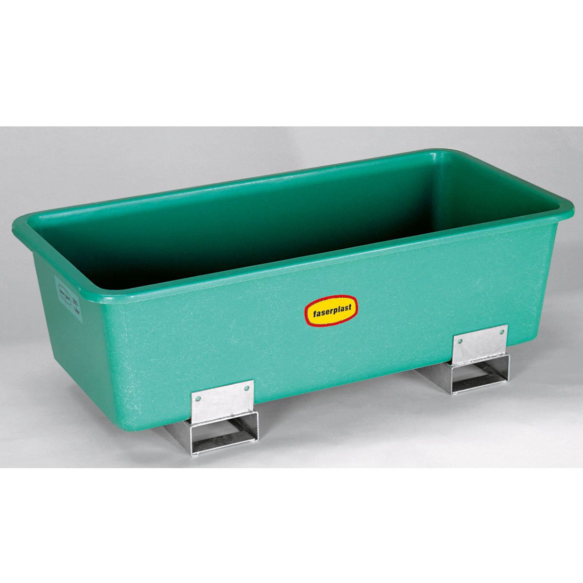 Rechteckbehälter, aus GFK, grün, mit Staplertaschen, 550 l, 1320 x 970 x 700 mm Rechteckbehälter, aus GFK, grün, mit Staplertaschen, 550 l, 1320 x 970 x 700 mm