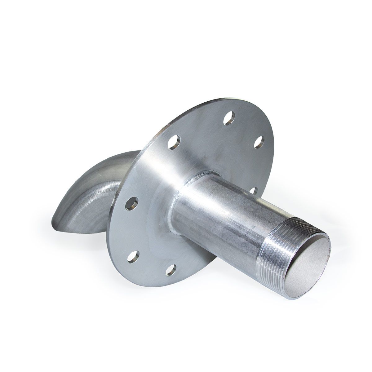 Tauchrohr-Auslaufflansch, zu PEDF-Tank, aus Inox, 1' AG, L 85 mm Tauchrohr-Auslaufflansch, zu PEDF-Tank, aus Inox, 1' AG, L 85 mm
