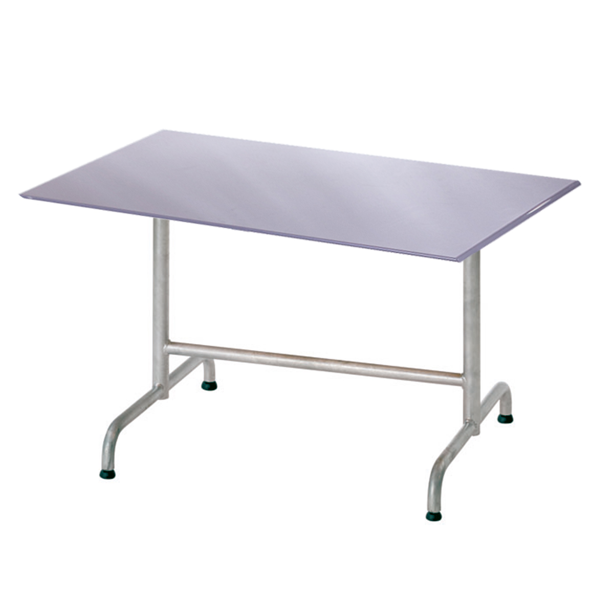 Table en PRV elegance gris platine mat 120x80