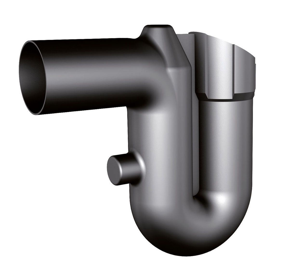Überlaufsiphon DN 100, schwarz, Überlaufsiphon DN 100, schwarz,