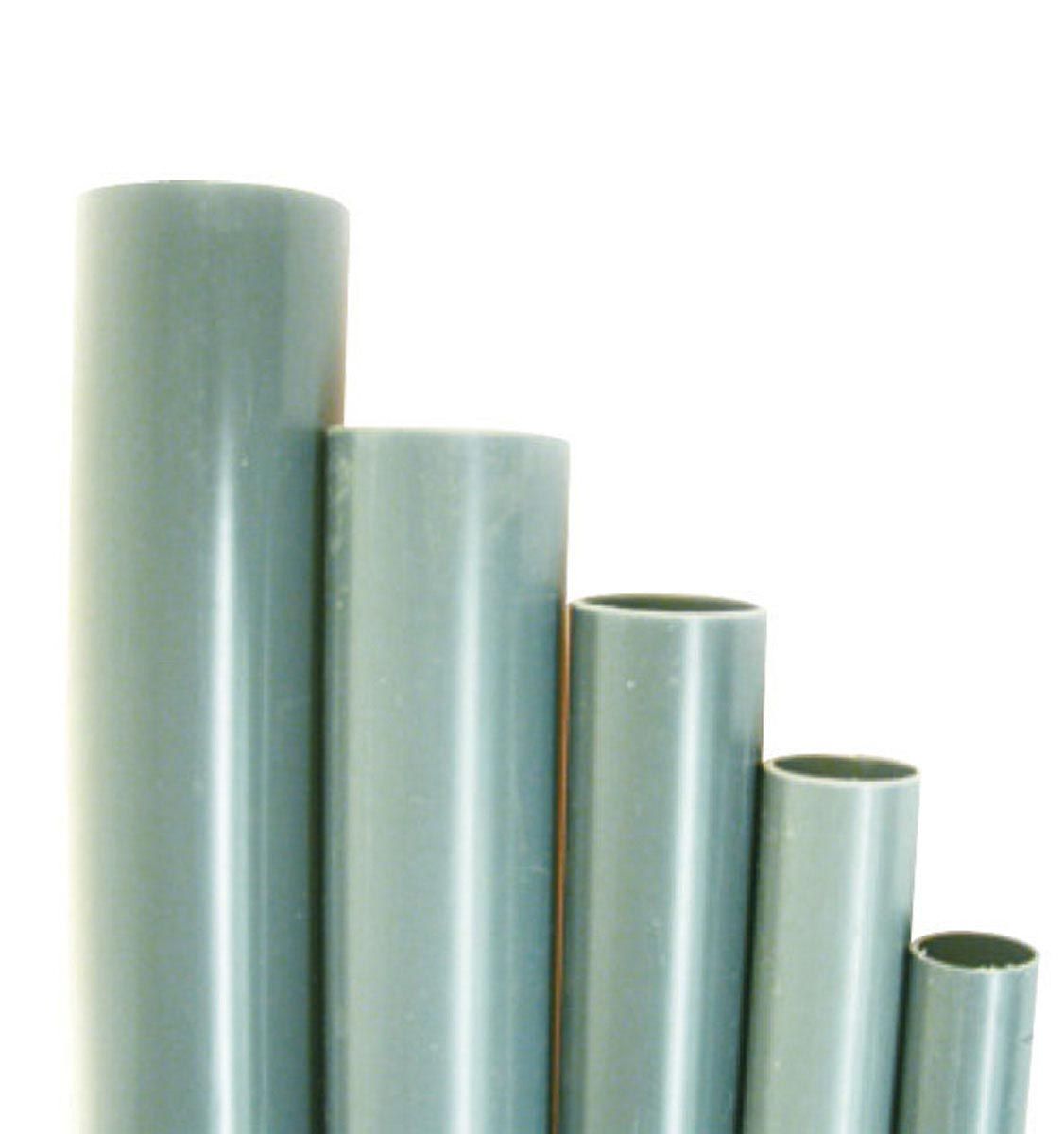 Rohr, aus PVC, grau, L 1 m, D20 x 1.5 mm, PN 16 Rohr, aus PVC, grau, L 1 m, D20 x 1.5 mm, PN 16