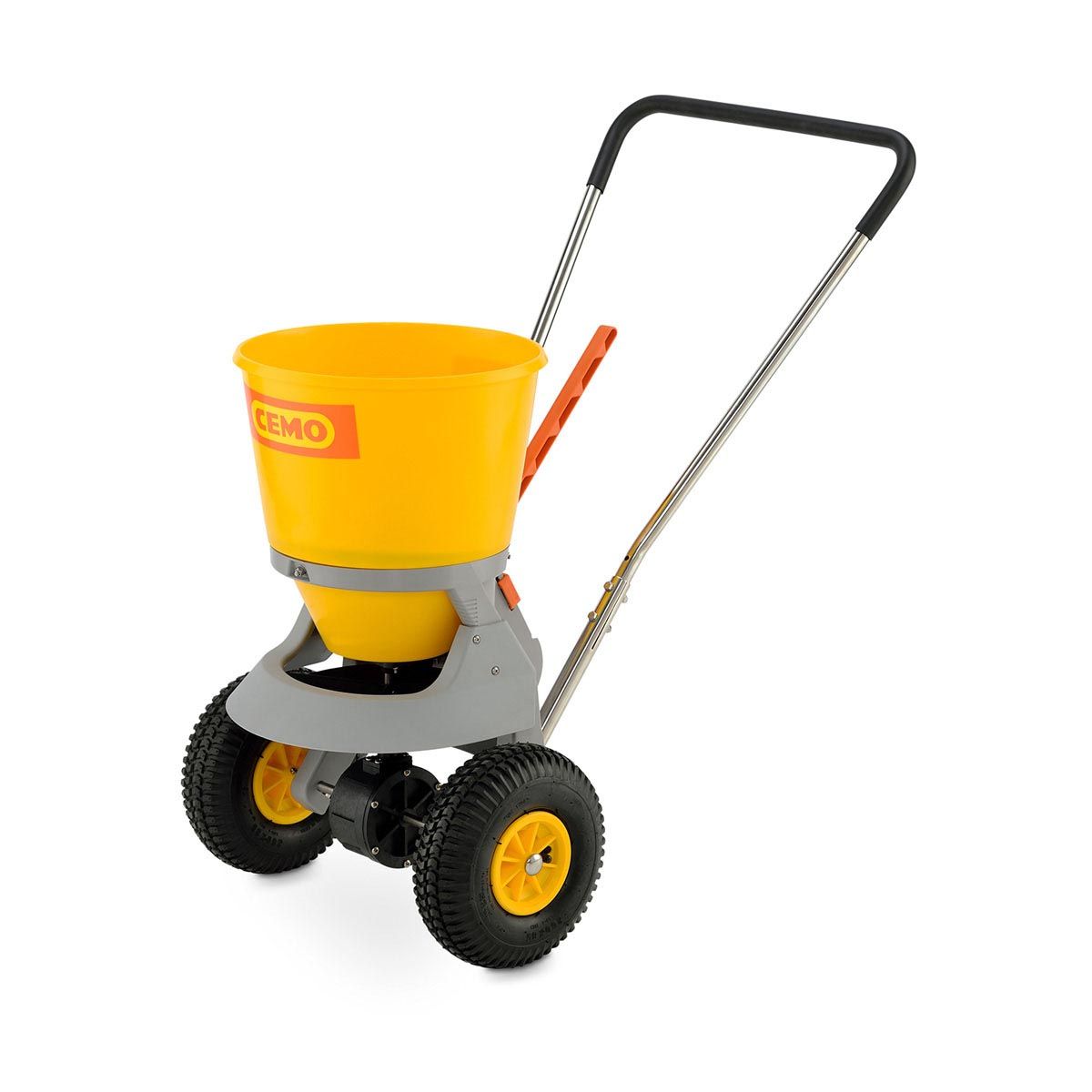 Streuwagen SW 20-C, aus PE/Edelstahl, gelb/schwarz, 20 l Streuwagen SW 20-C, aus PE/Edelstahl, gelb/schwarz, 20 l