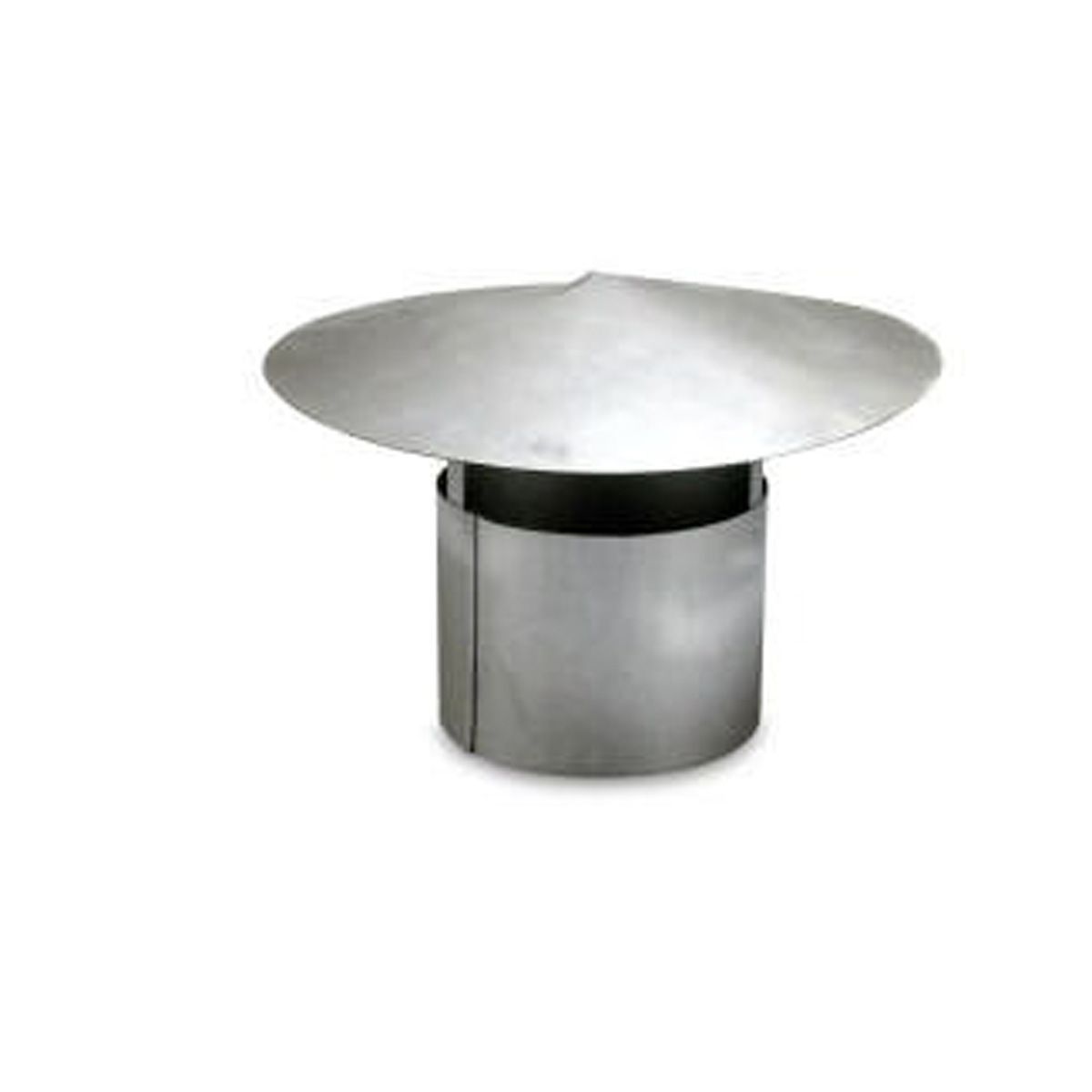 Regenhaube zu Abgasrohr, Stahlblech verzinkt, D 120 mm Regenhaube zu Abgasrohr, Stahlblech verzinkt, D 120 mm