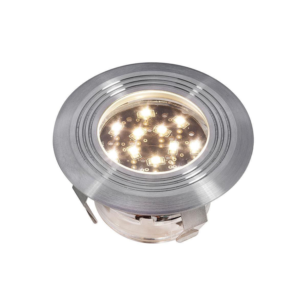 Einbauleuchte Doba R1, aus Edelstahl, 1 W LED, warm weiss, 12 V, 45 x 75 mm Einbauleuchte Doba R1, aus Edelstahl, 1 W LED, warm weiss, 12 V, 45 x 75 mm