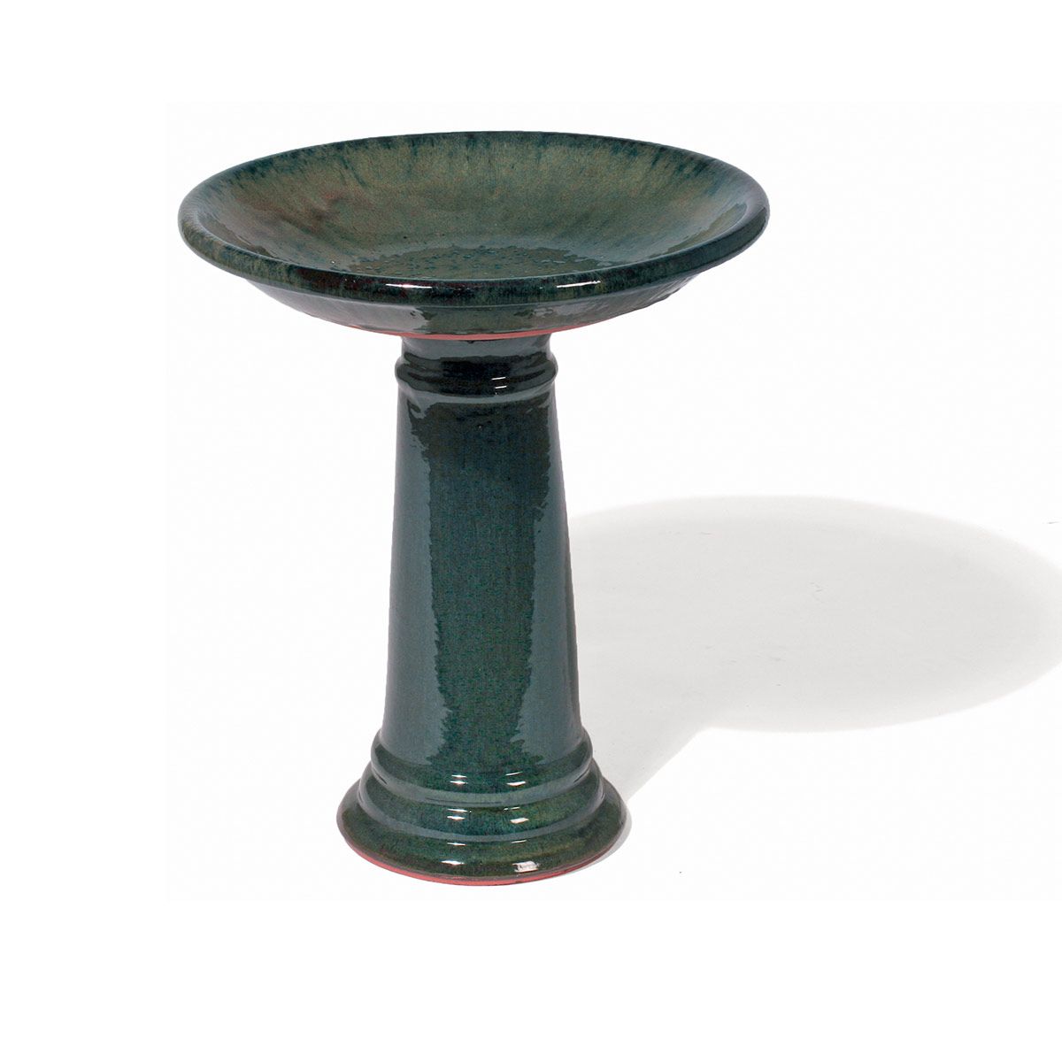 Vogeltränke, aus Terrakotta glasiert, Leaf Green, D 500 x 600 mm, 16.2 kg Vogeltränke, aus Terrakotta glasiert, Leaf Green, D 500 x 600 mm, 16.2 kg