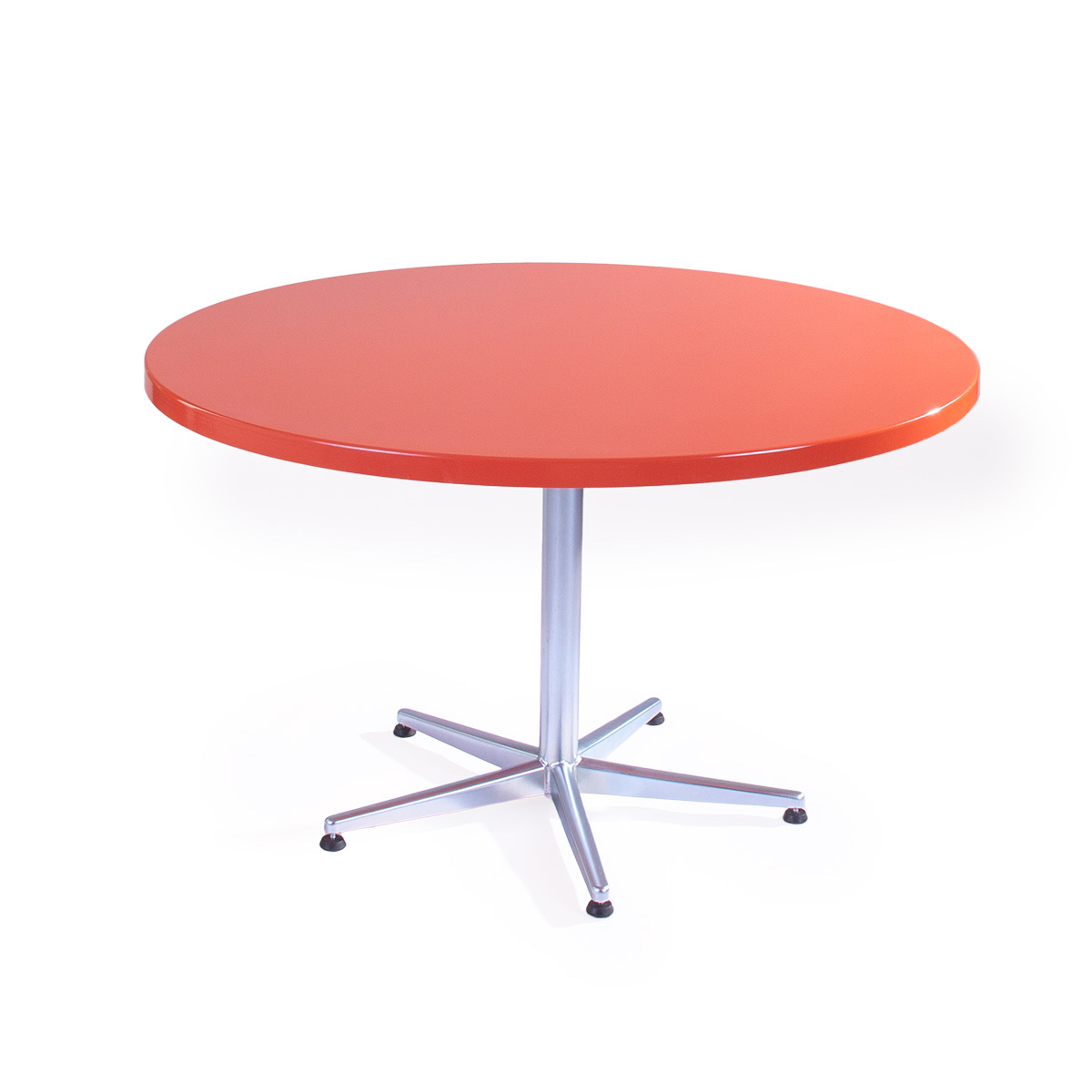 Table PRV rouge trafic, brillante, Piétement électrozingué, 5-étoile Basic, D 120 x 3.5 cm, H 73 cm Table PRV rouge trafic, brillante, Piétement électrozingué, 5-étoile Basic, D 120 x 3.5 cm, H 73 cm