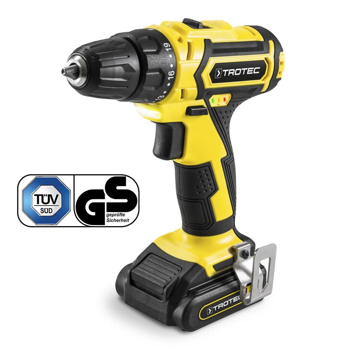 Perceuse-visseuse sans fil, 10-16 V, 180 x 210 x 70 mm Perceuse-visseuse sans fil, 10-16 V, 180 x 210 x 70 mm