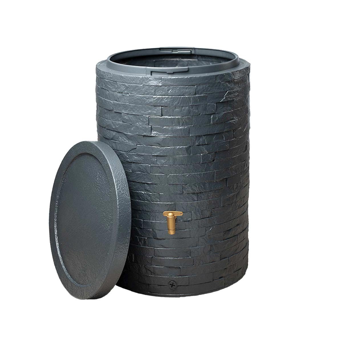 Regenspeicher Arondo, aus PE-HD, graphite grey, 250 l, 600 x 600 x 930 mm Regenspeicher Arondo, aus PE-HD, graphite grey, 250 l, 600 x 600 x 930 mm