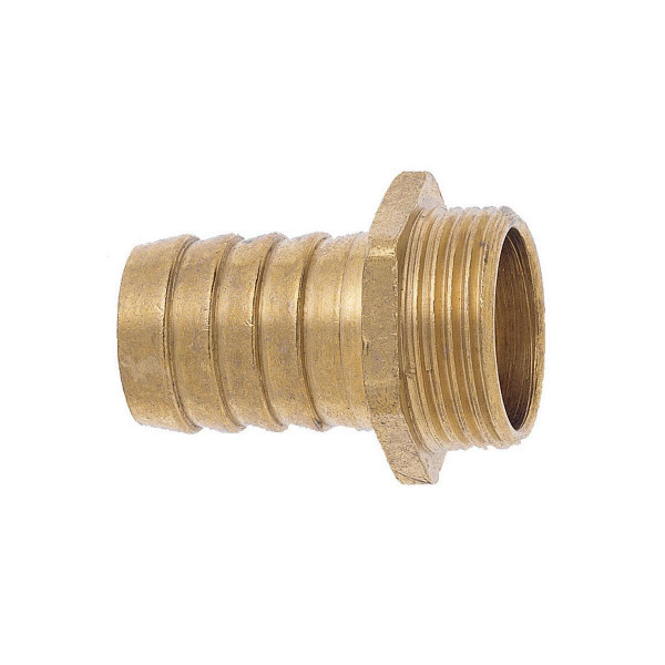 GEKA-Schlauchverschraubung AG, aus Messing, mit Sechskant, d 10 mm, 3/8' AG