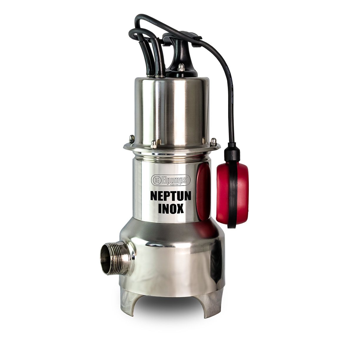Schmutzwasserpumpe NEPTUN INOX, H max 9.0 m, Q max 15000 l/h, 0.8 kW, 200 x 165 x 380 mm, 1 1/4' AG, 230 V Schmutzwasserpumpe NEPTUN INOX, H max 9.0 m, Q max 15000 l/h, 0.8 kW, 200 x 165 x 380 mm, 1 1/4' AG, 230 V