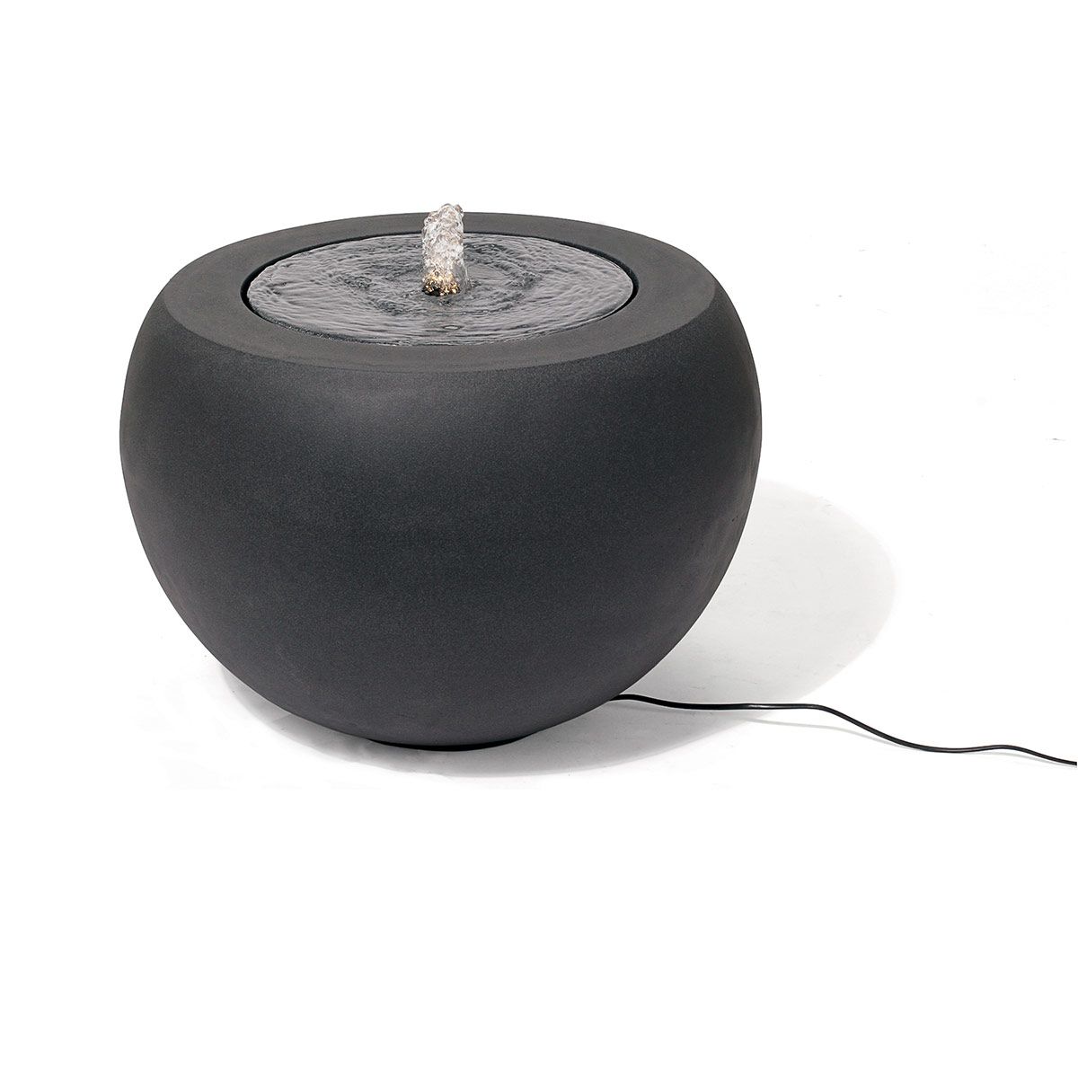 Wasserspiel Brunnen, aus GFK, Anthrazit, D 550 x 380 mm, 12 V, 8.5 kg Wasserspiel Brunnen, aus GFK, Anthrazit, D 550 x 380 mm, 12 V, 8.5 kg