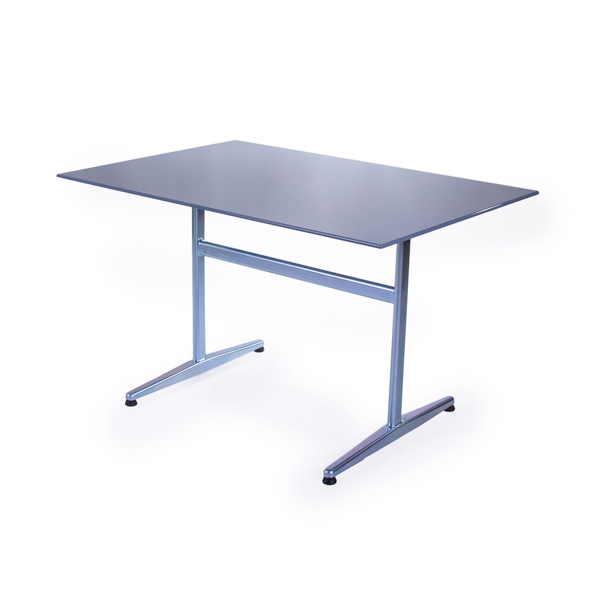 GFK Tisch fehgrau, glanz, elegance, Untergestell galvanisch, T-Gestell Basic, 120 x 80 x 0.9 cm, H 73 cm GFK Tisch fehgrau, glanz, elegance, Untergestell galvanisch, T-Gestell Basic, 120 x 80 x 0.9 cm, H 73 cm