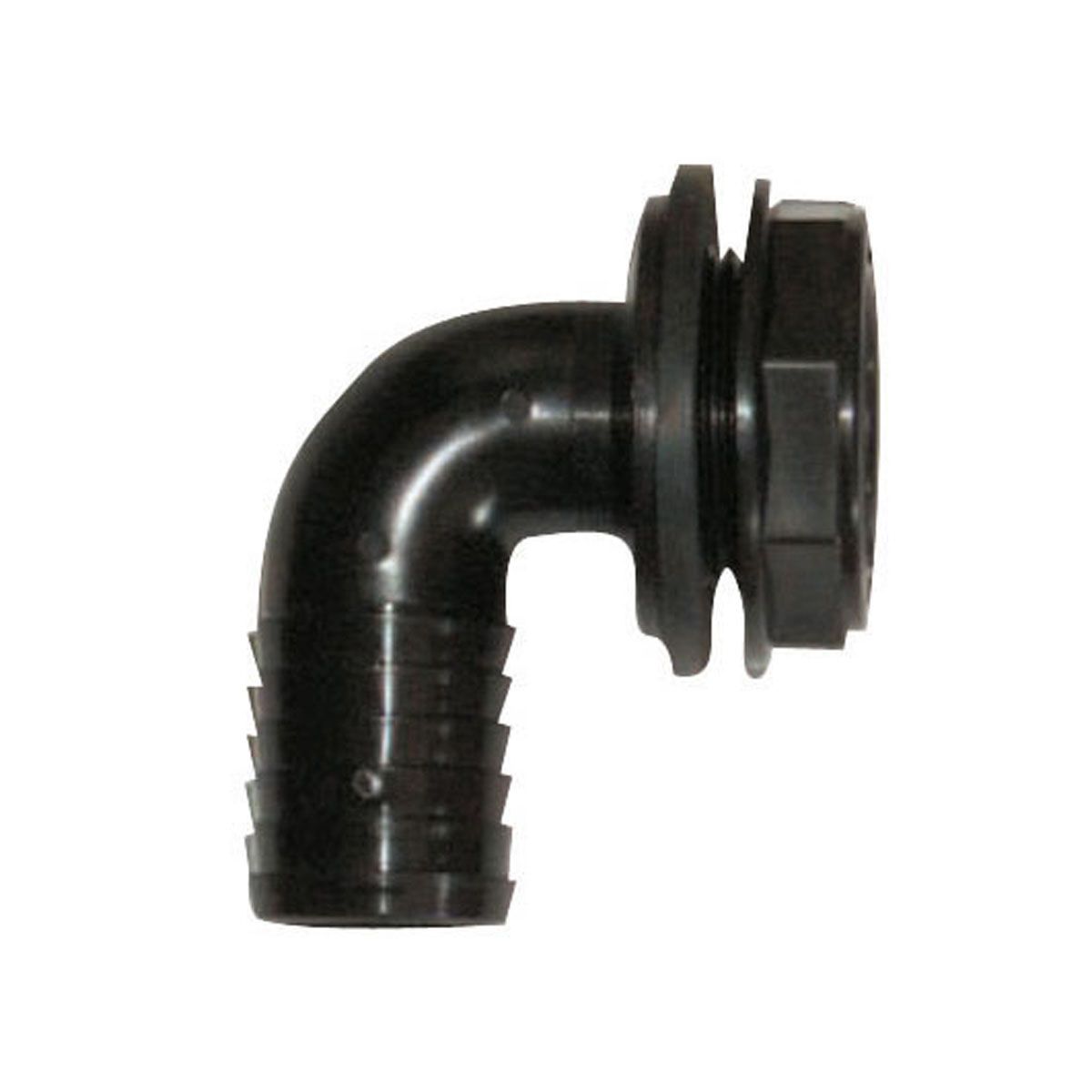 Überlaufbogen, schwarz, 1 1/4' Überlaufbogen, schwarz, 1 1/4'