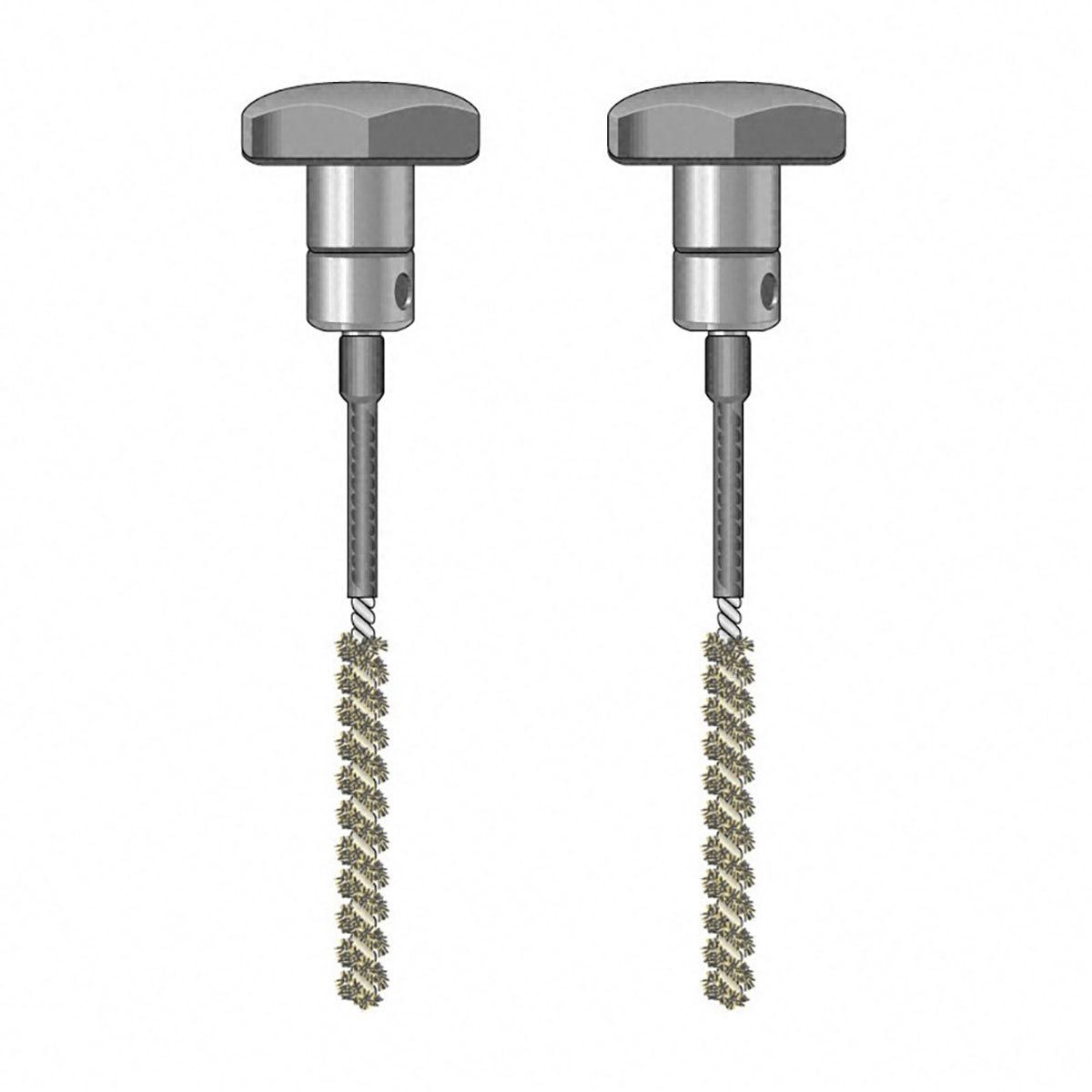 Bürsten-Elektrodenpaar, TS 020/110, isoliert, D 7 mm, 110 mm Bürsten-Elektrodenpaar, TS 020/110, isoliert, D 7 mm, 110 mm