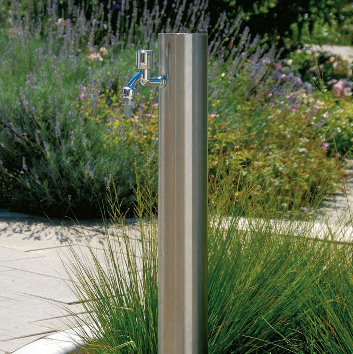 Wasserzapfsäule Edelstahl, aus Inox, 100 x 100 x 900 mm Wasserzapfsäule Edelstahl, aus Inox, 100 x 100 x 900 mm
