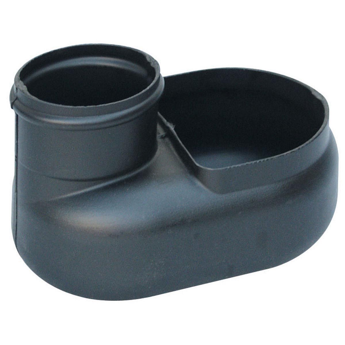 Beruhigter Zulauftopf, schwarz, Beruhigter Zulauftopf, schwarz,