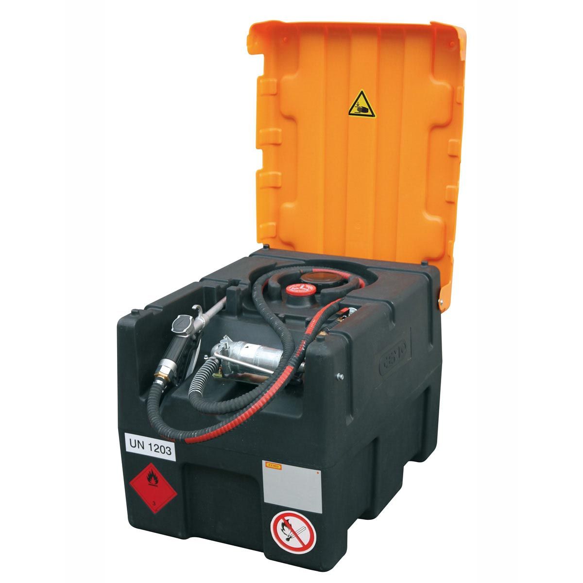 Mobile Tankanlage KS-Mobil Easy, mit Handpumpe und Klappdeckel, 190 l, 800 x 600 x 610 mm Mobile Tankanlage KS-Mobil Easy, mit Handpumpe und Klappdeckel, 190 l, 800 x 600 x 610 mm