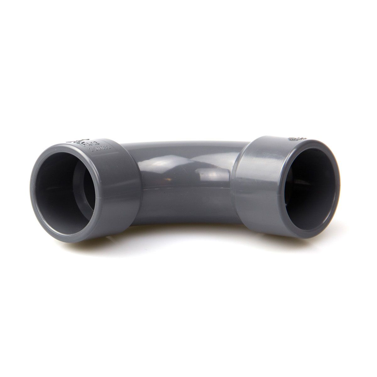 Bogen 90° zum Kleben, aus PVC, grau, d 20 mm, PN 16 Bogen 90° zum Kleben, aus PVC, grau, d 20 mm, PN 16