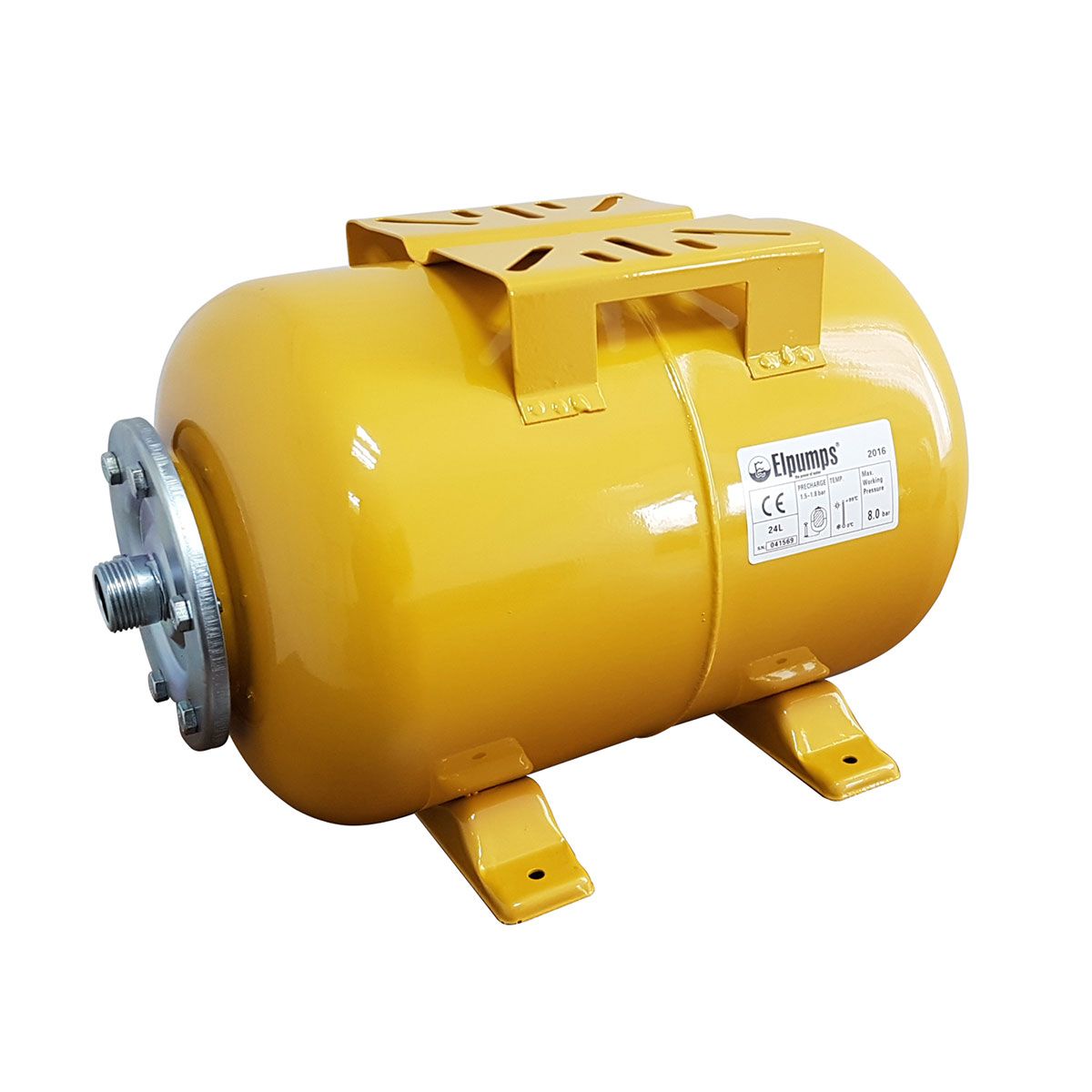 Expansionsgefäss, Stahlblech lackiert, gelb, 25 l, 1' AG Expansionsgefäss, Stahlblech lackiert, gelb, 25 l, 1' AG