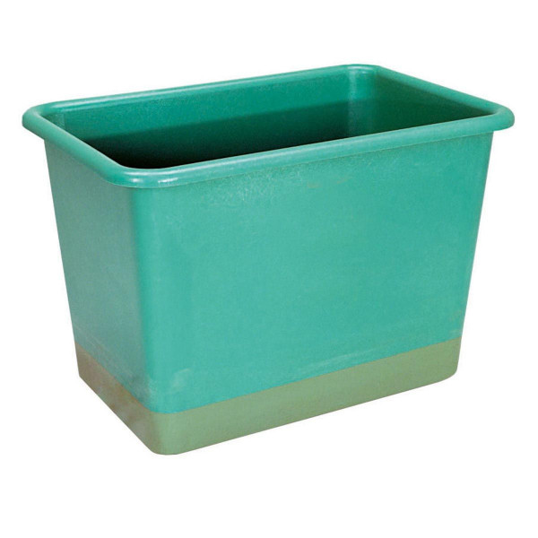 Stande mit Bodenverstärkung, aus GFK, grün, 100 l, 880 x 580 x 290 mm