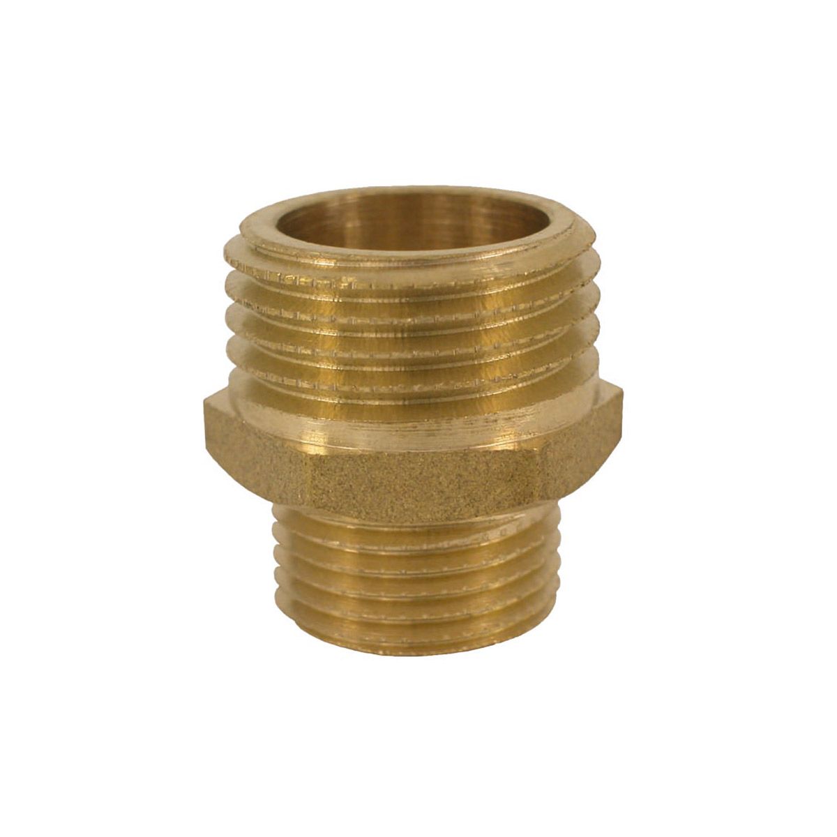 Gewindenippel, aus Messing, 1/2' AG, 3/8' AG Gewindenippel, aus Messing, 1/2' AG, 3/8' AG