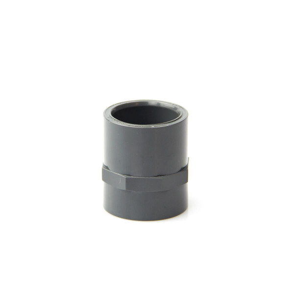 Muffe Kleben/Gewinde IG, aus PVC, grau, d 20 mm, 1/2', PN 16