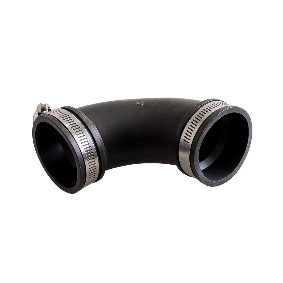 Flexibler Bogen 90°, aus PVC Elastomer, schwarz, 44 - 50 mm Flexibler Bogen 90°, aus PVC Elastomer, schwarz, 44 - 50 mm