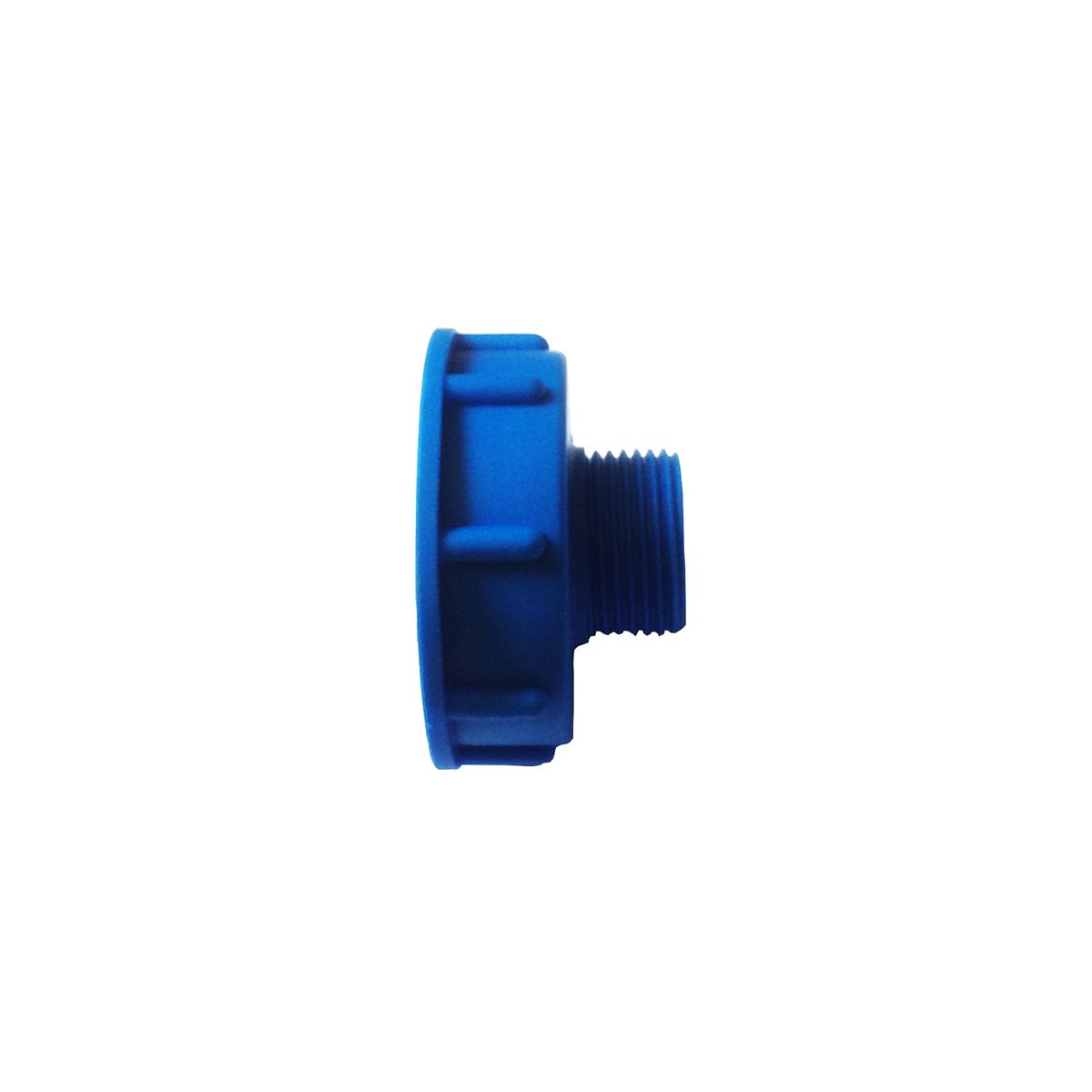 Adapter AG zu IBC Container, aus Kunststoff, blau, S60 x 6 IG, 1' AG Adapter AG zu IBC Container, aus Kunststoff, blau, S60 x 6 IG, 1' AG